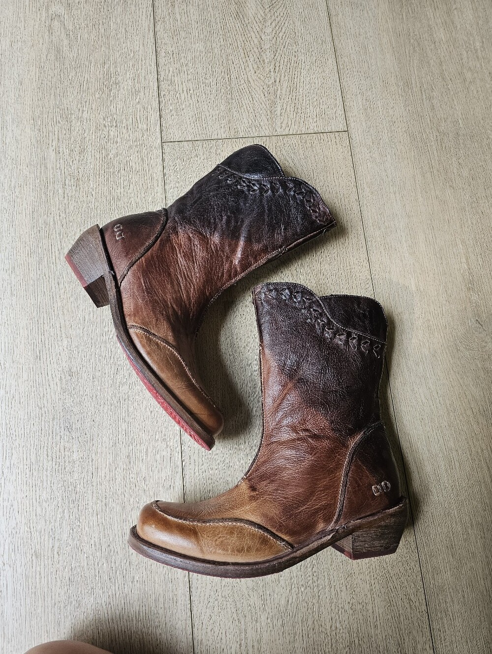 $355 RARE || Bed Stu Colleen Mid Calf Cold Brew Tie Dye Boots 7.5 - Picture 6 of 11